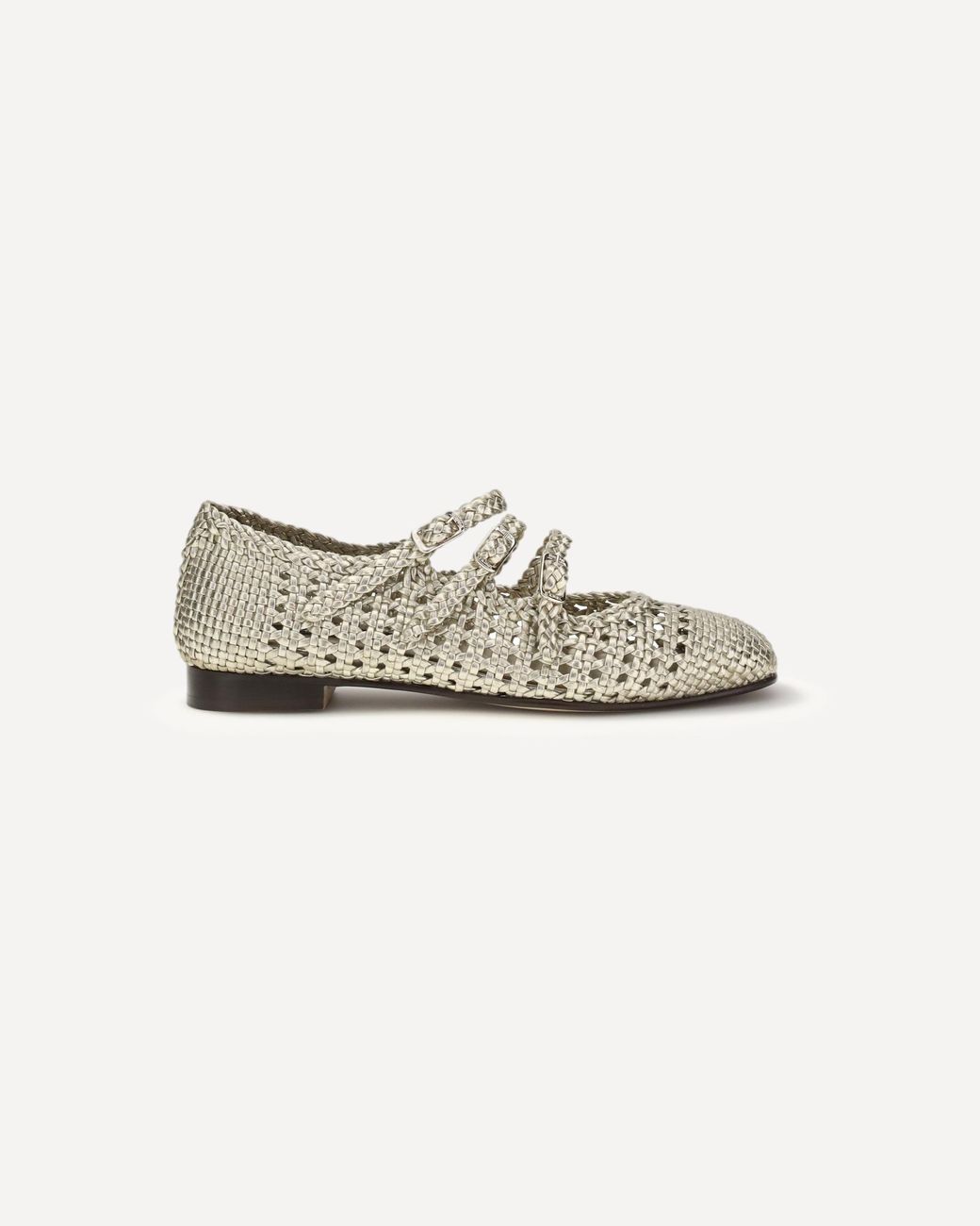CAREL PARIS White Carel Ariana Interwovened Ballerinas