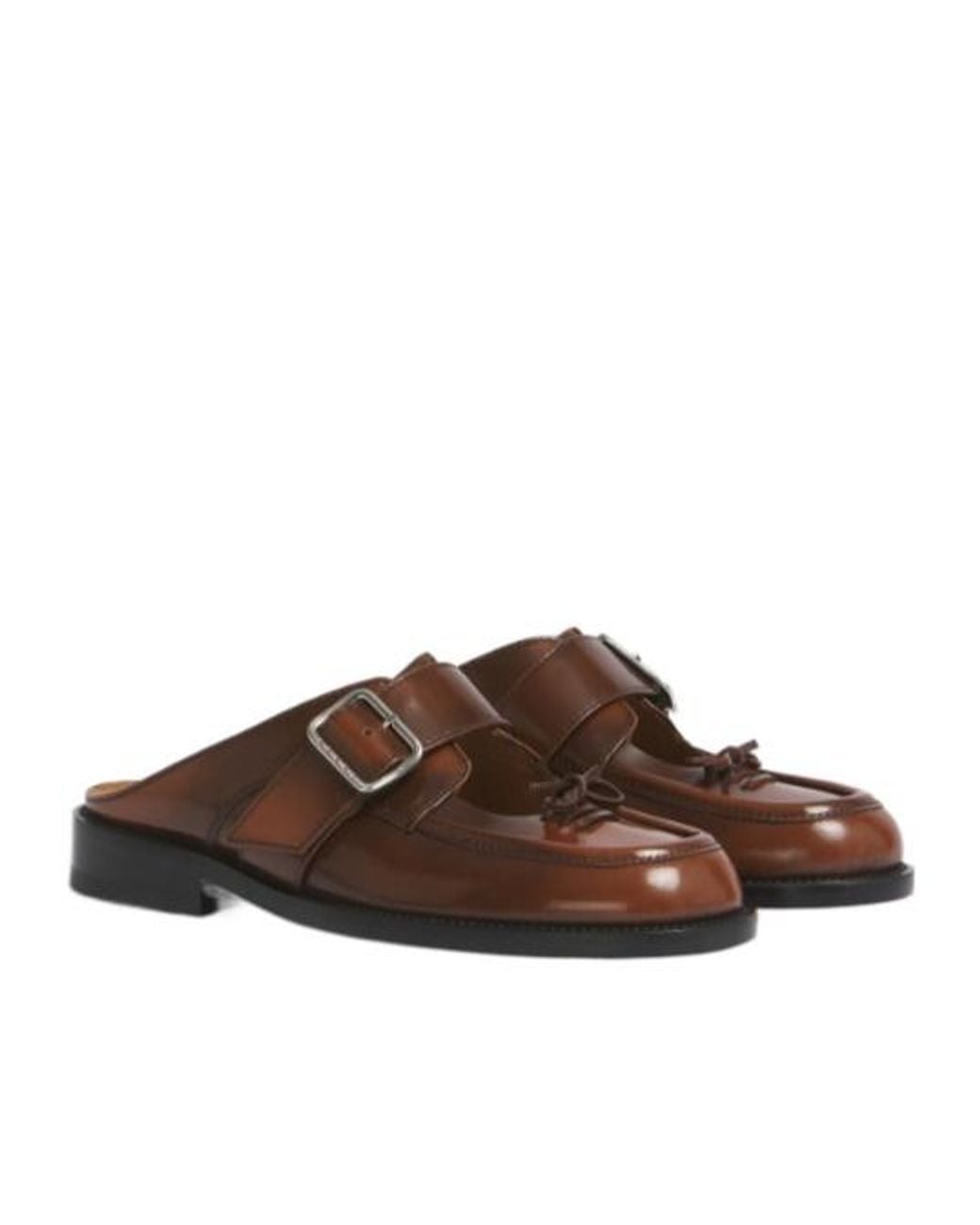 Marni Brown Bambi Buckle Sabots