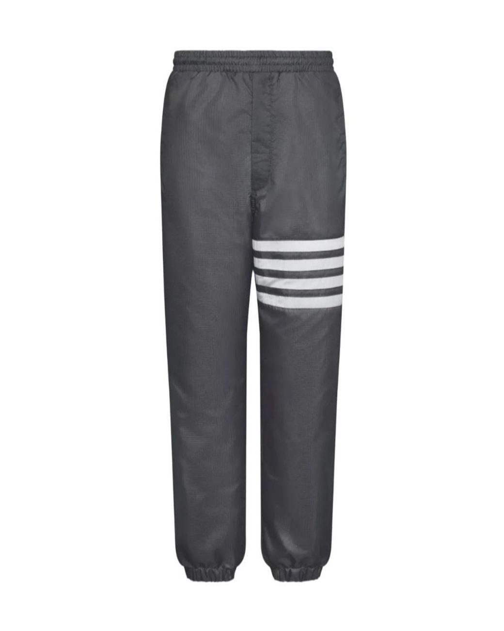 Thom Browne Gray Four-Bar Stripe-Detail Track Trousers for men