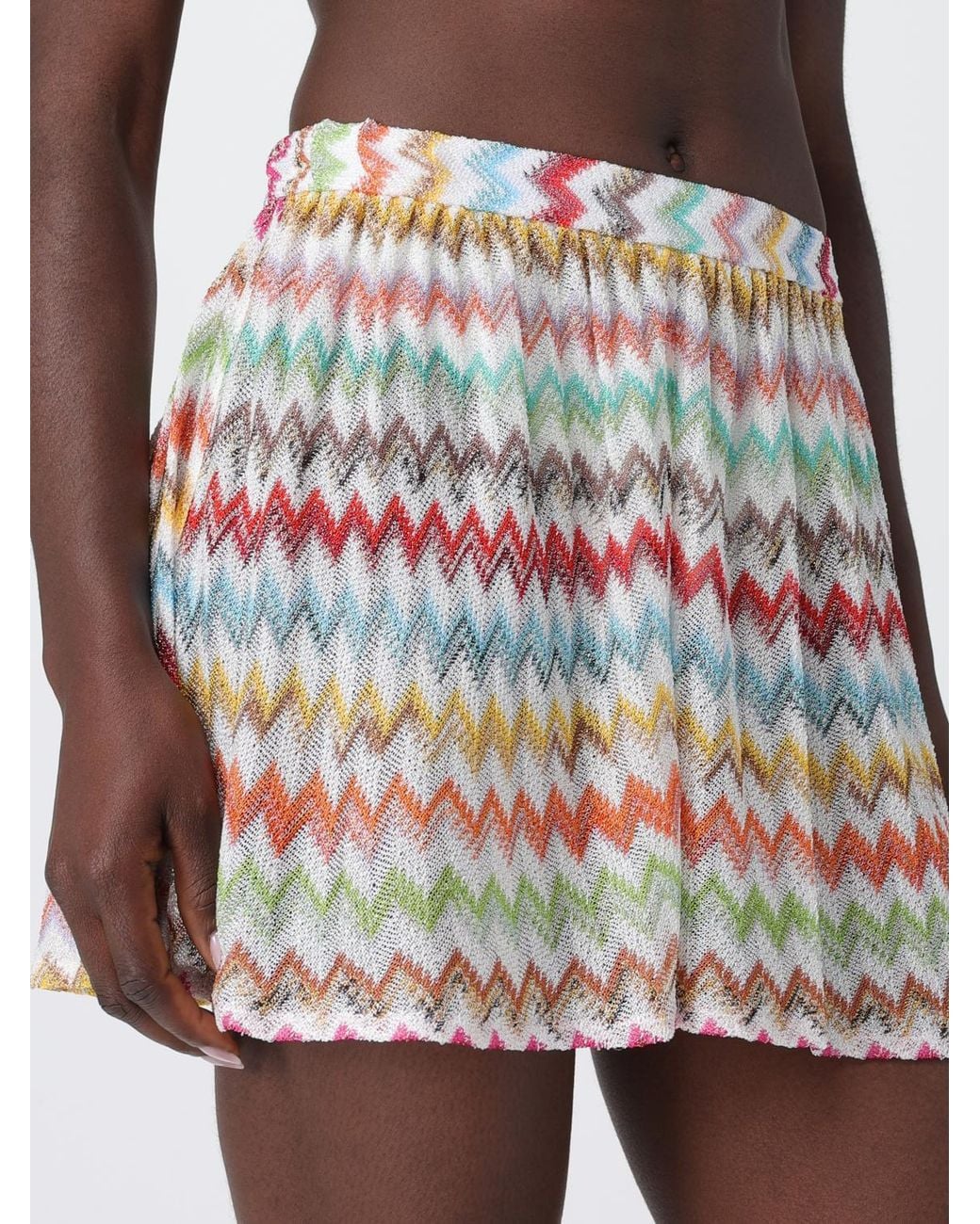 Missoni White Zigzag Elasticated Shorts