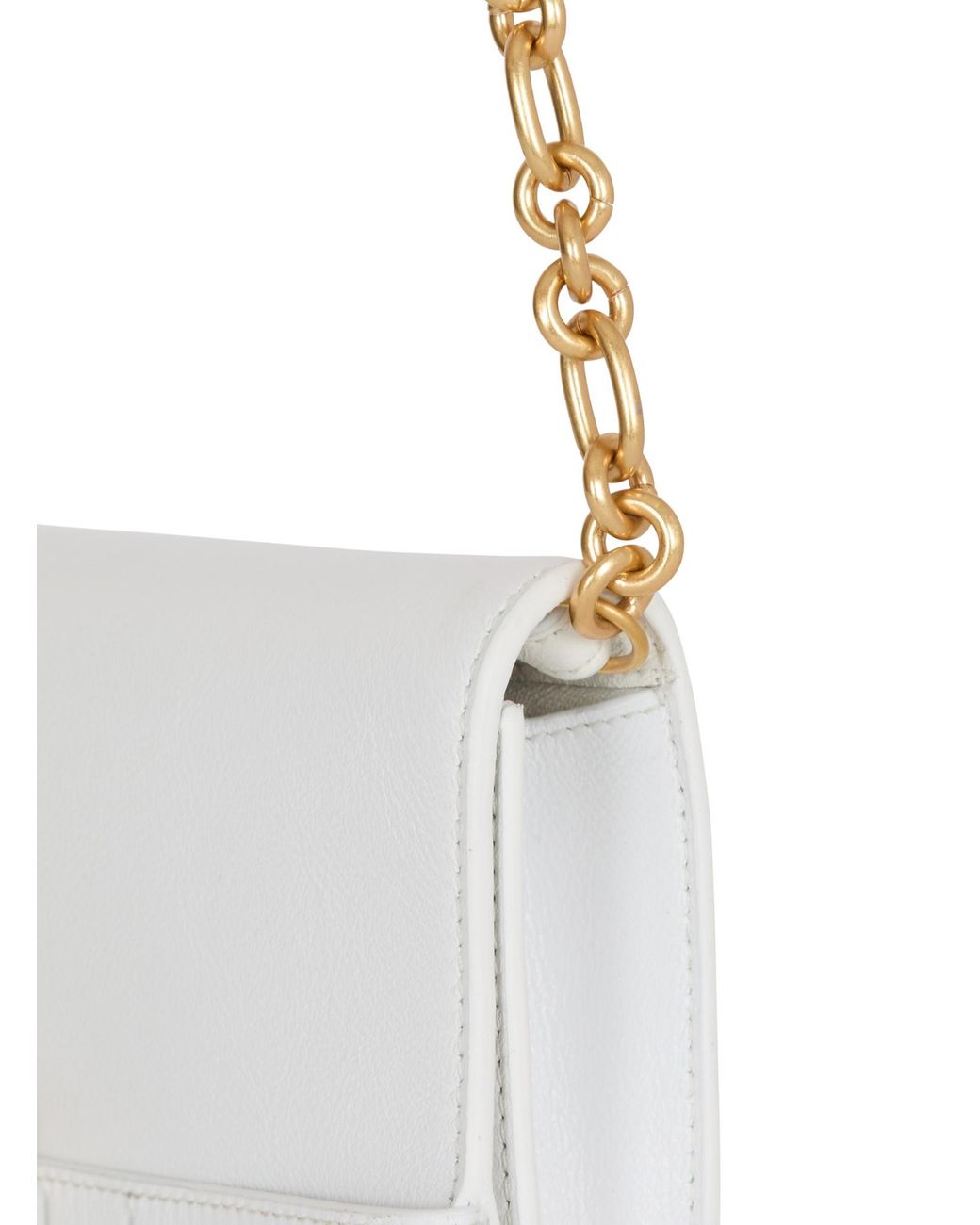 Balmain White Shuffle Chain Linked Wallet