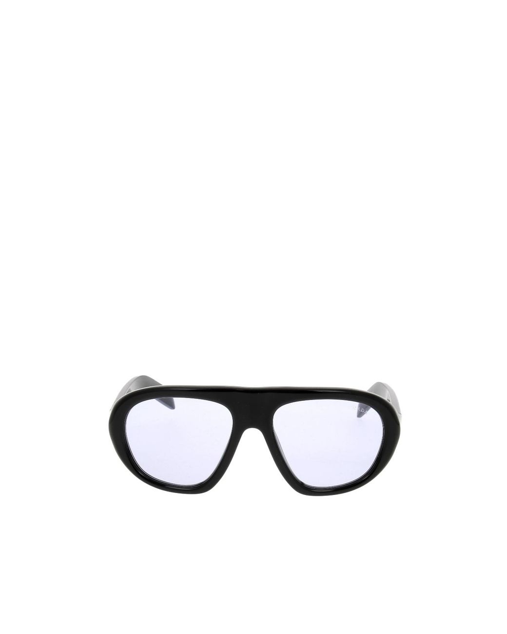 Prada White Eyewear Oversized Pilot Sunglasses