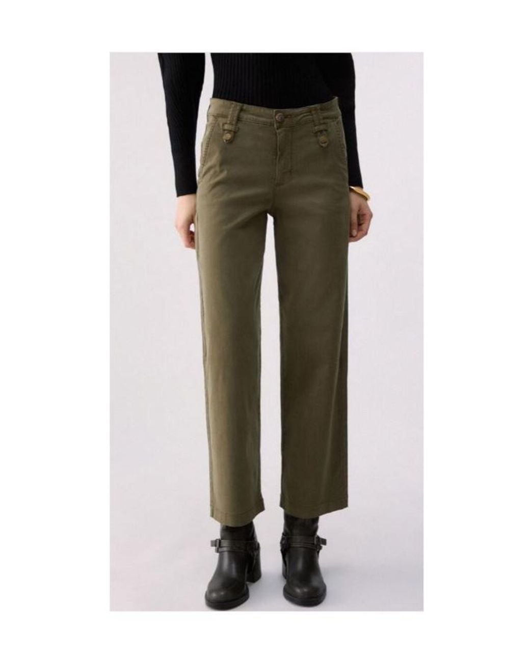 Liu Jo Green Wide-Leg Jeans
