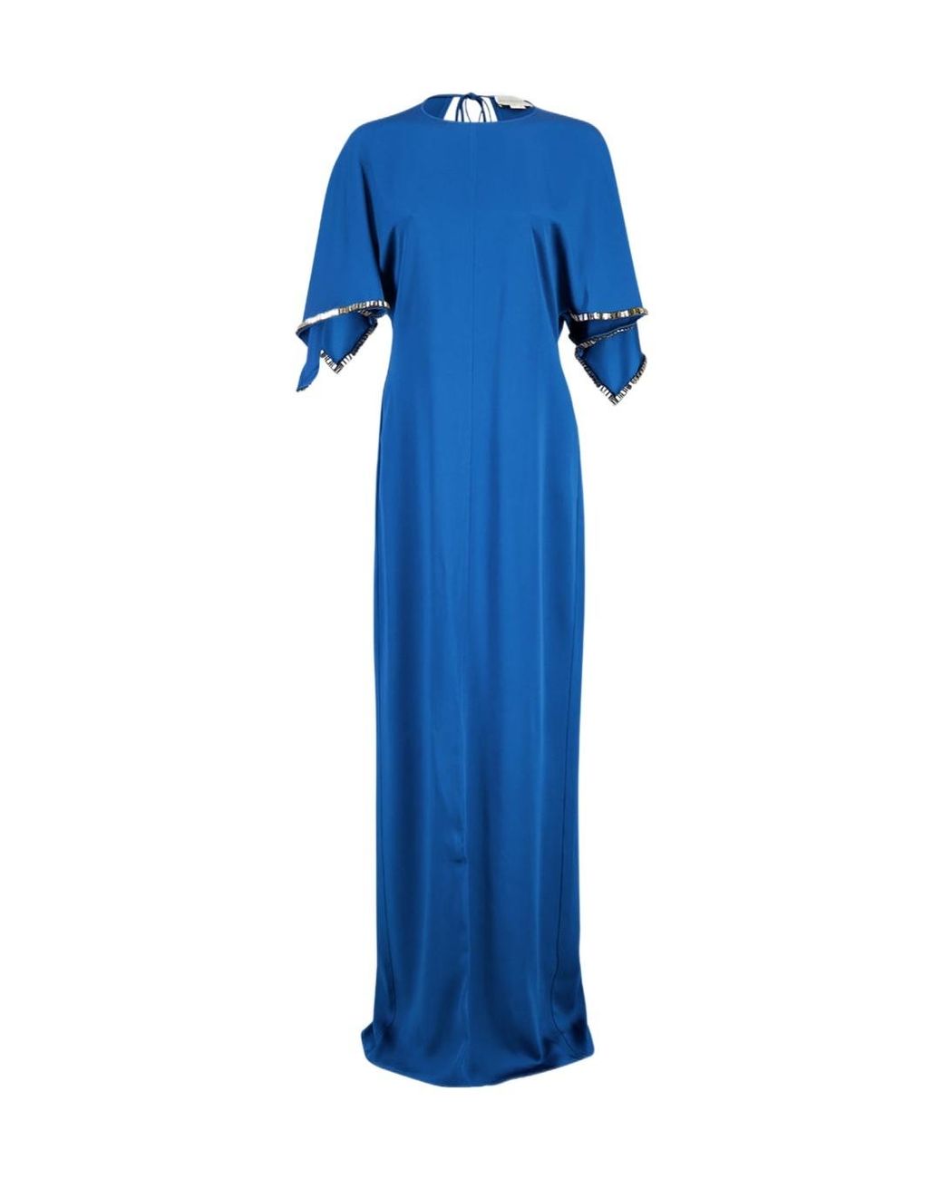 Stella McCartney Blue Embellished Handkerchief Maxi Dress