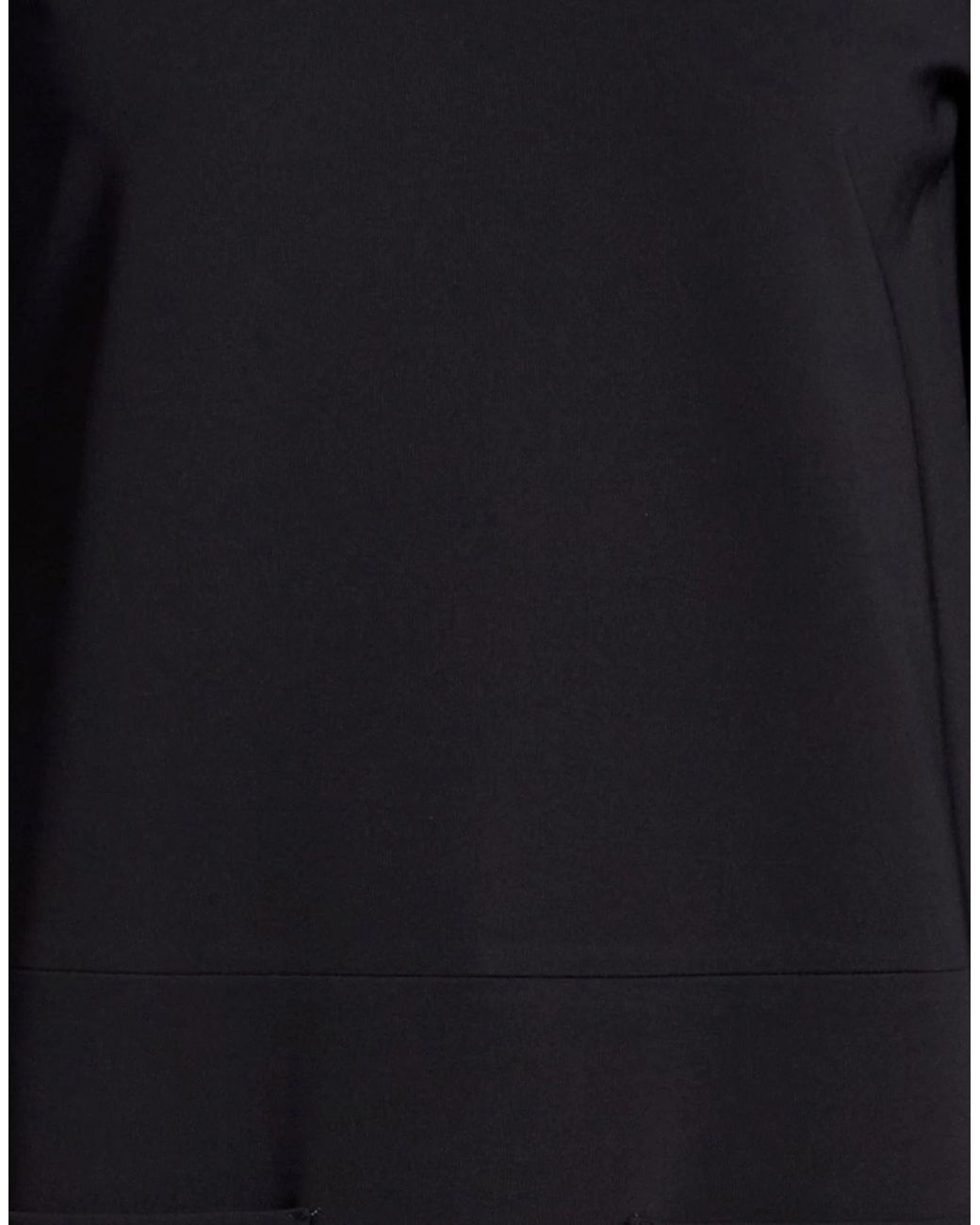 Max Mara Black Solid-Colored Stretch Dress