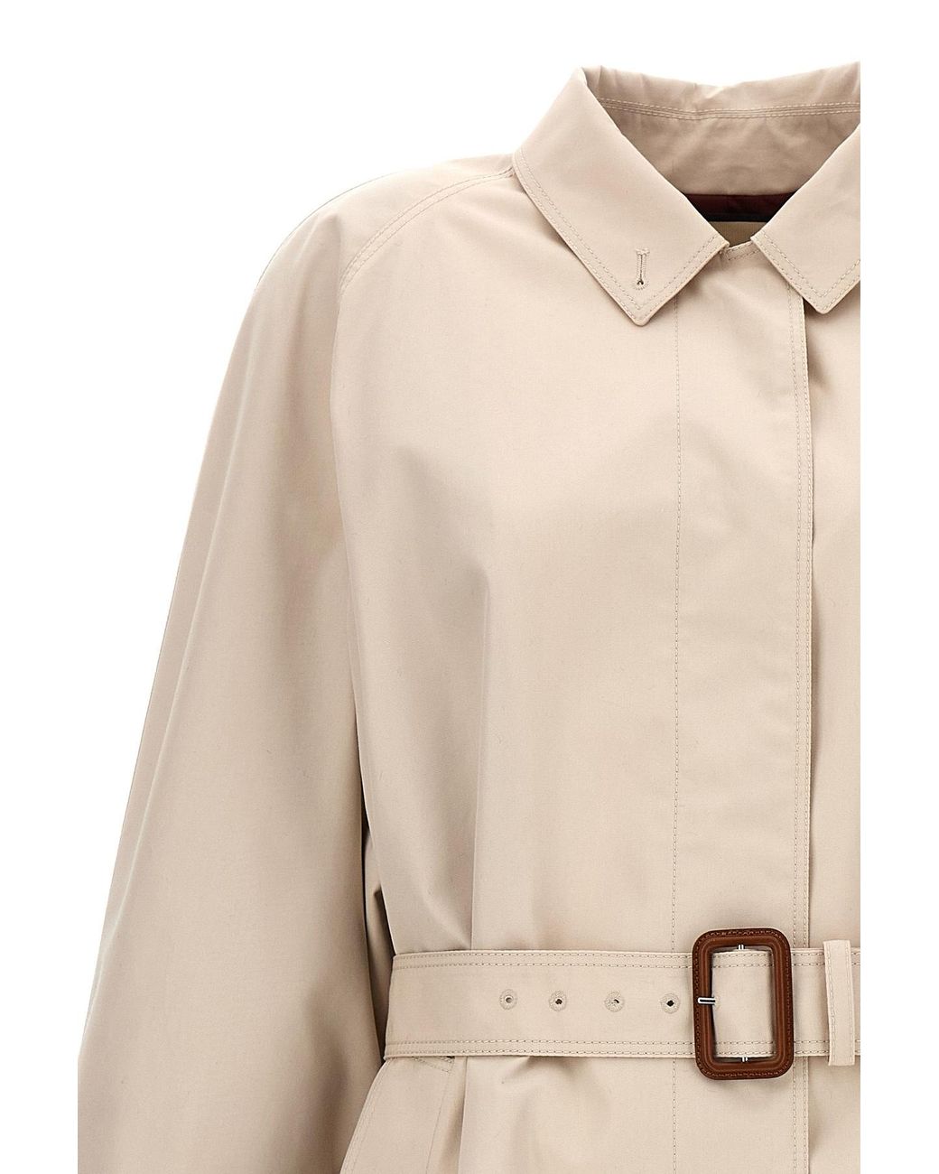 Gucci Natural Gabardine Trench Coat
