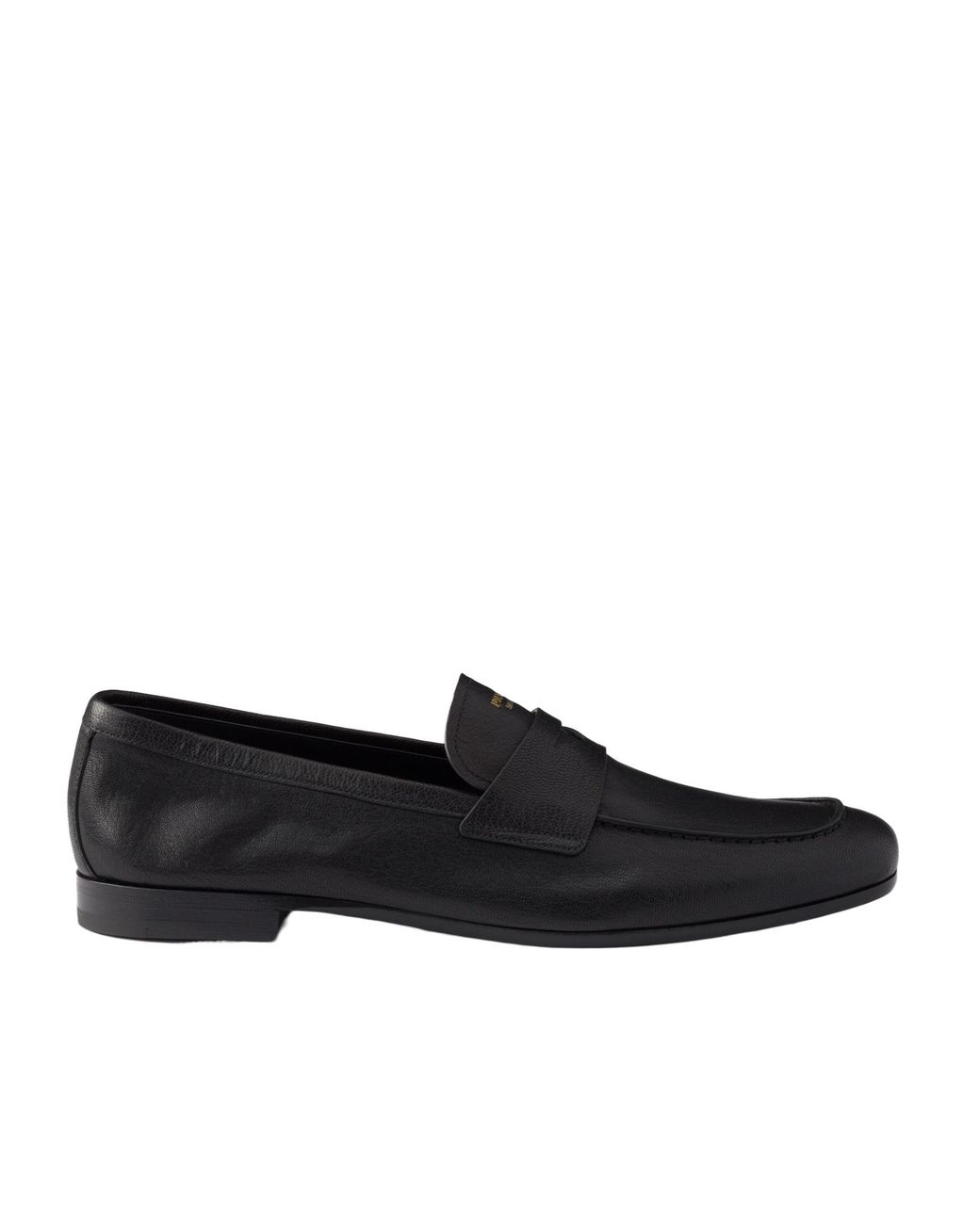 Prada Black Leather Loafers for men
