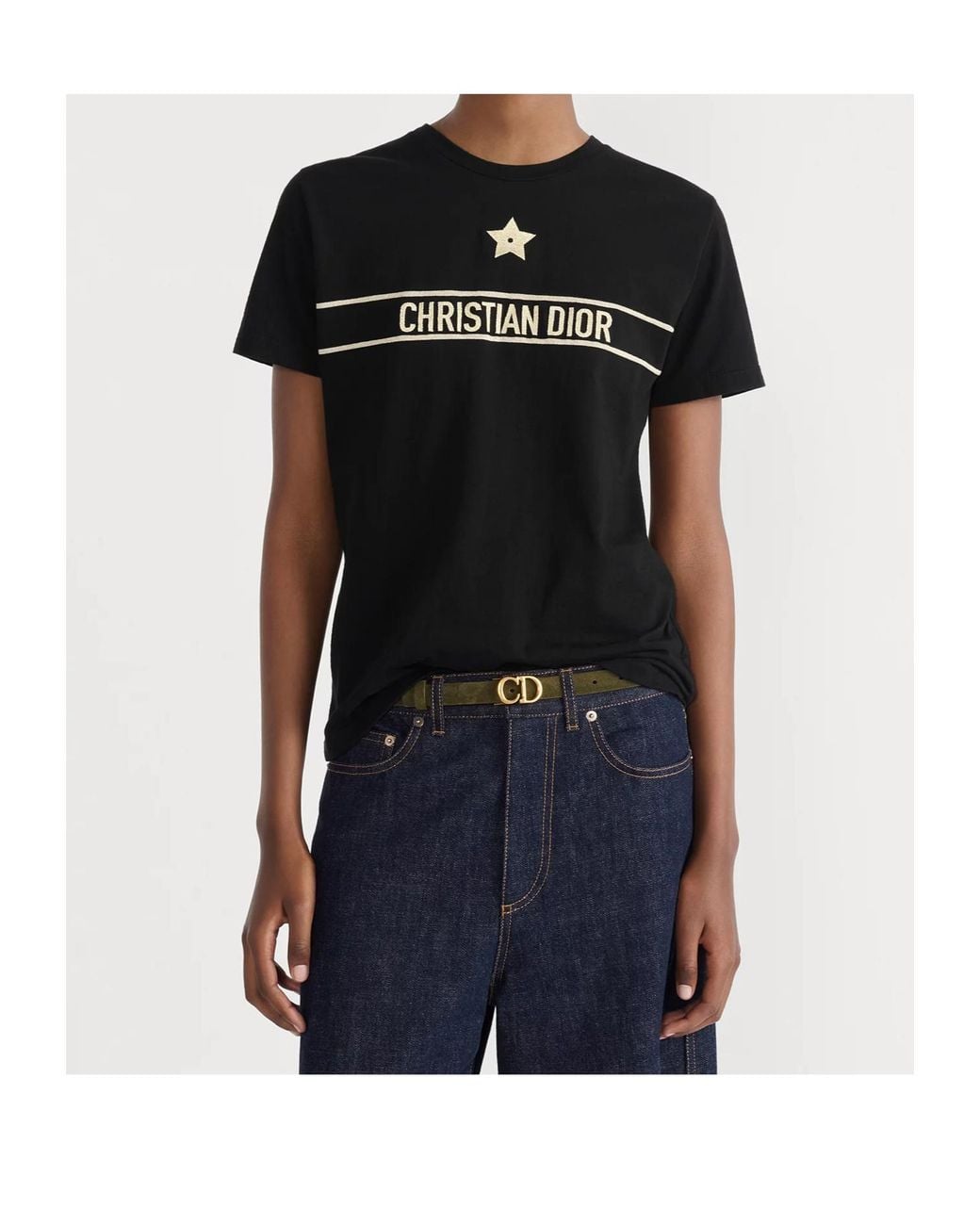 Dior Black Saddle Belt
