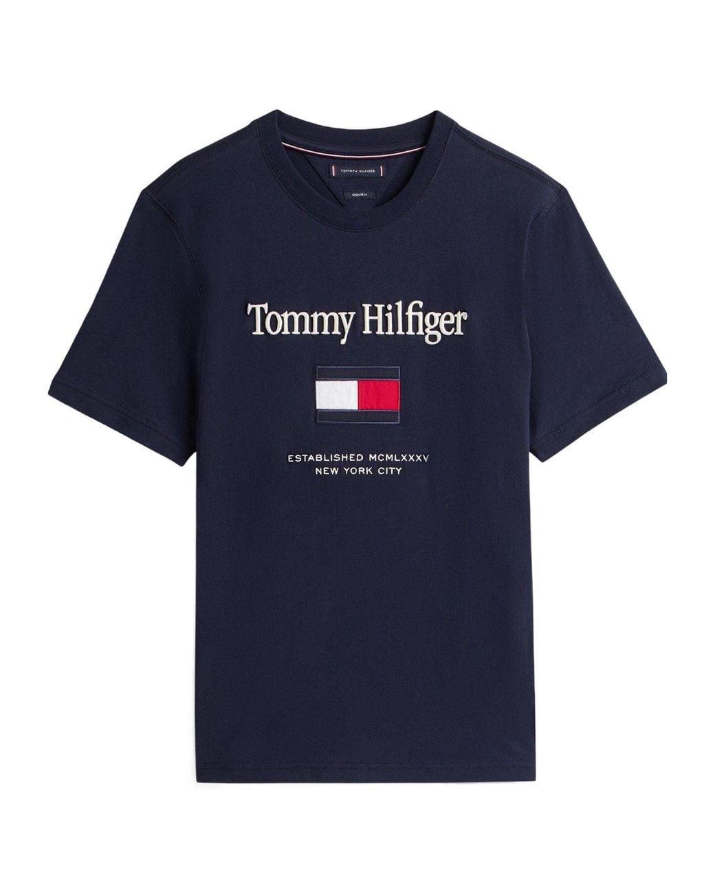 Tommy Hilfiger Blue Crewneck Shortsleeve Tee for men