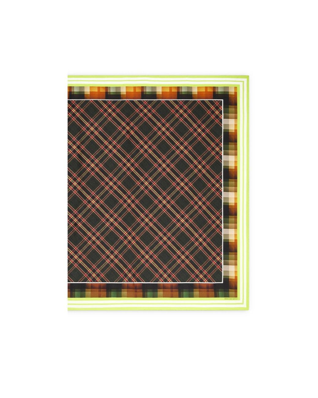 Dries Van Noten Multicolor Silk Square Scarf