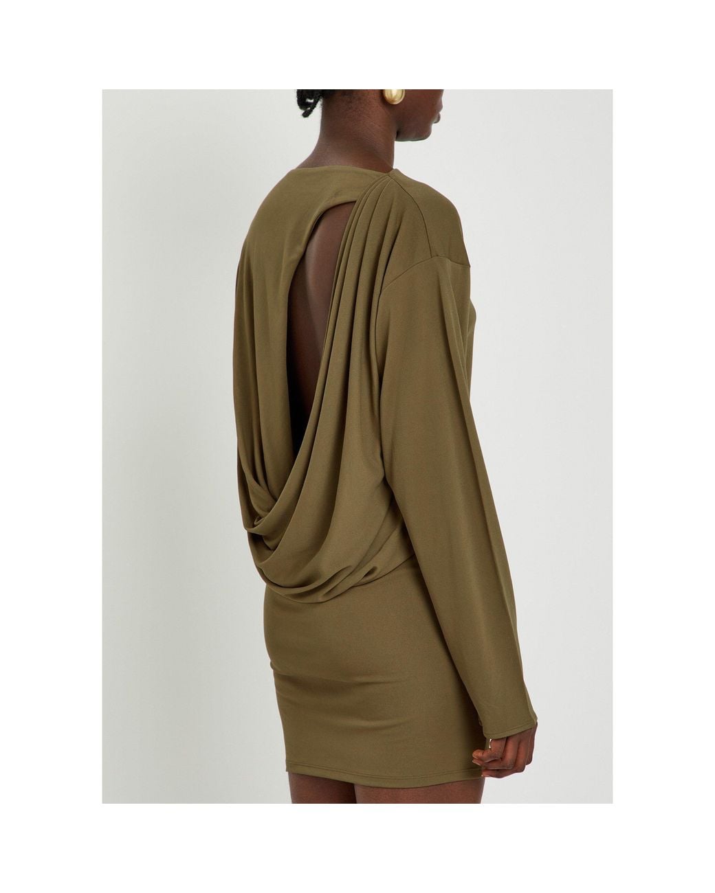 Jacquemus Green Loose Backless Dress