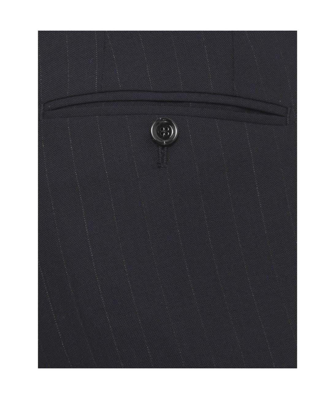 Lardini Blue Pinstriped Double-Breasted Suit for men