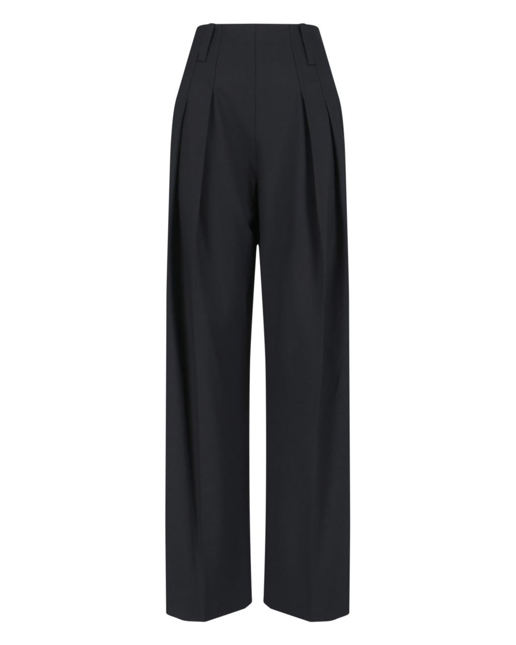 Victoria Beckham Black Wide-Leg Trousers