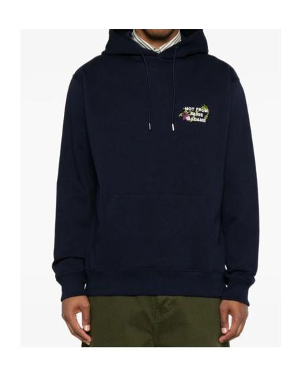 Drole de Monsieur Blue Drôle De Monsieur Drawstring Hoodie for men