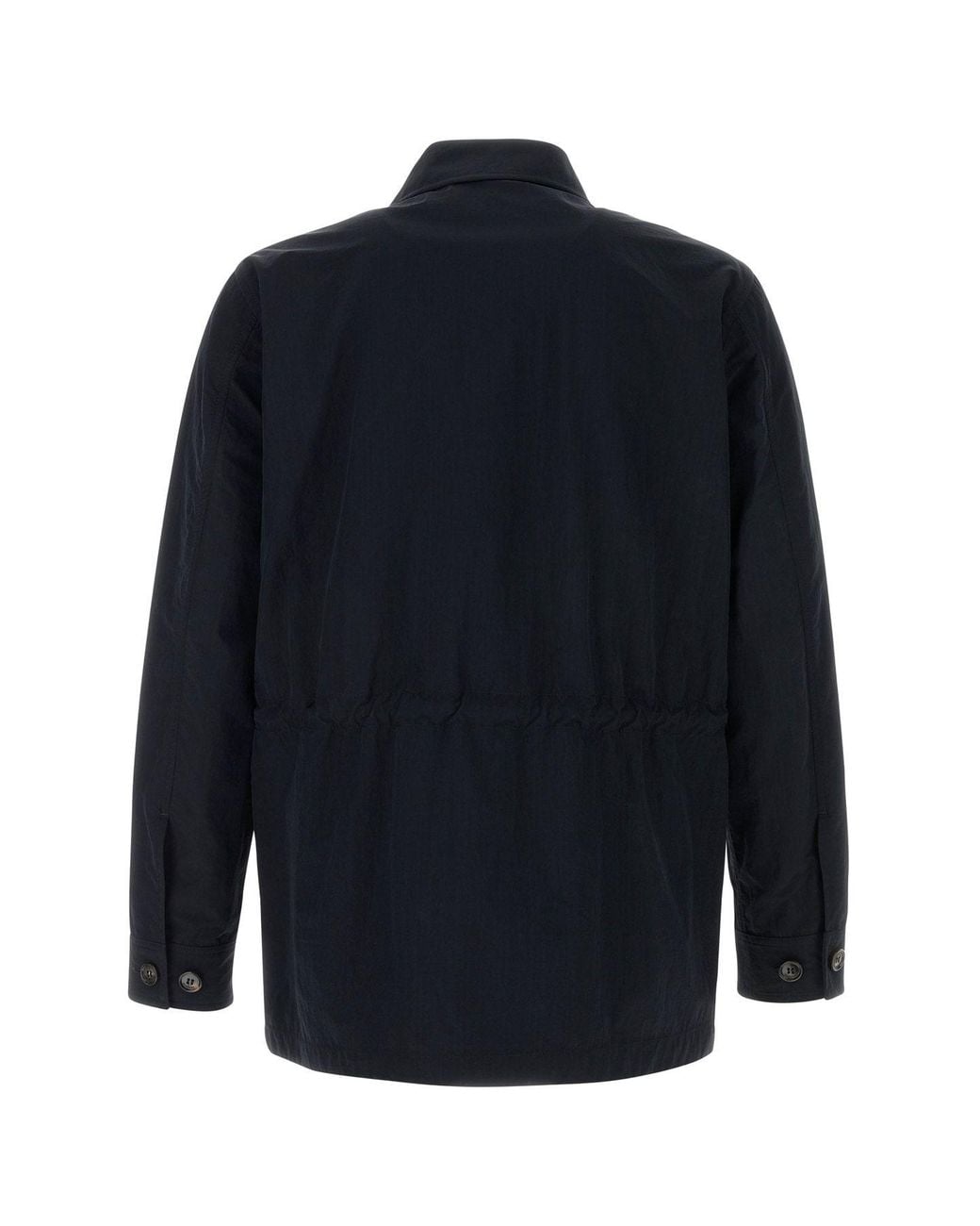 Burberry Blue Ekd Embroidered Long Sleeved Jacket for men
