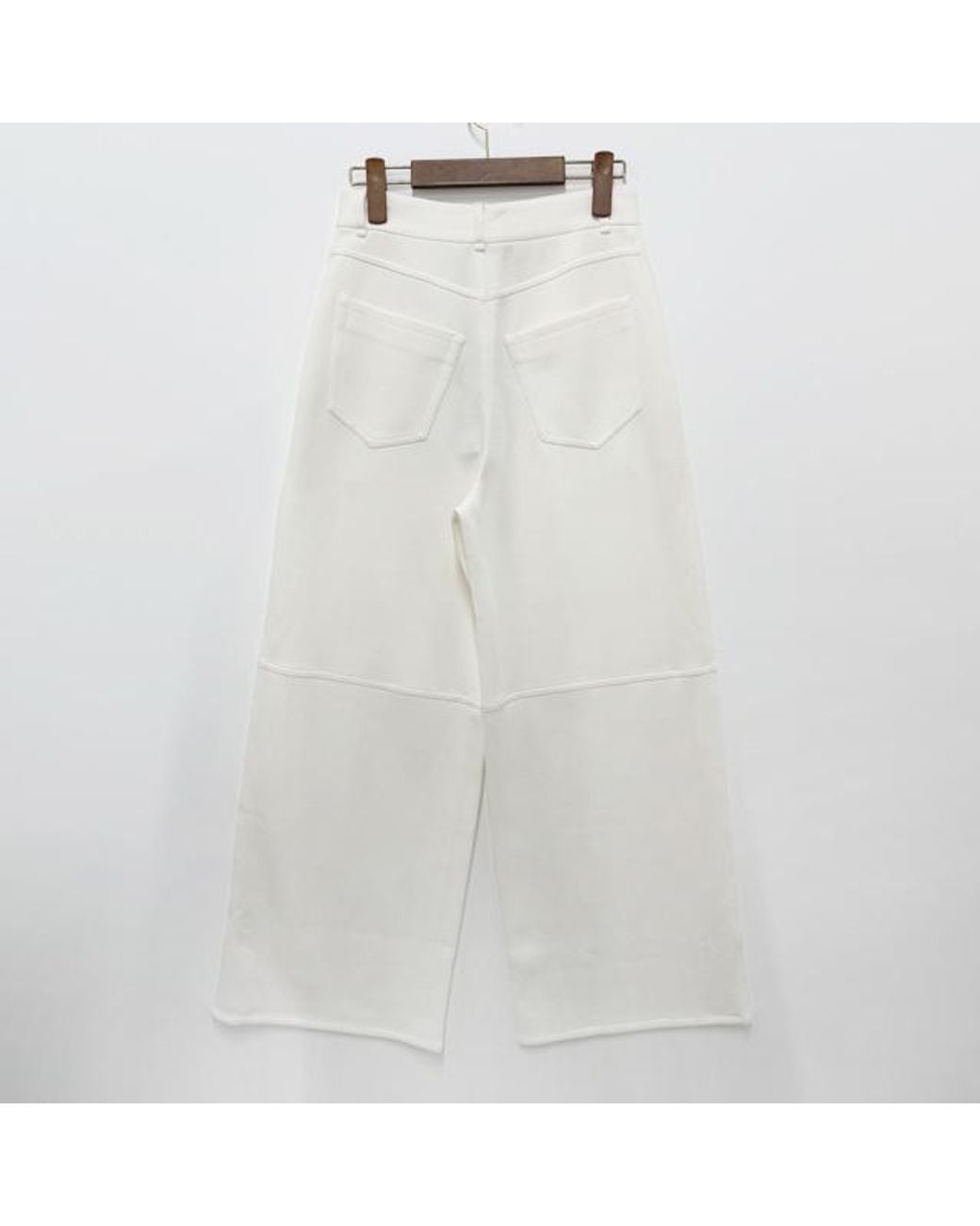 Max Mara White Merlot Wide Leg Trousers