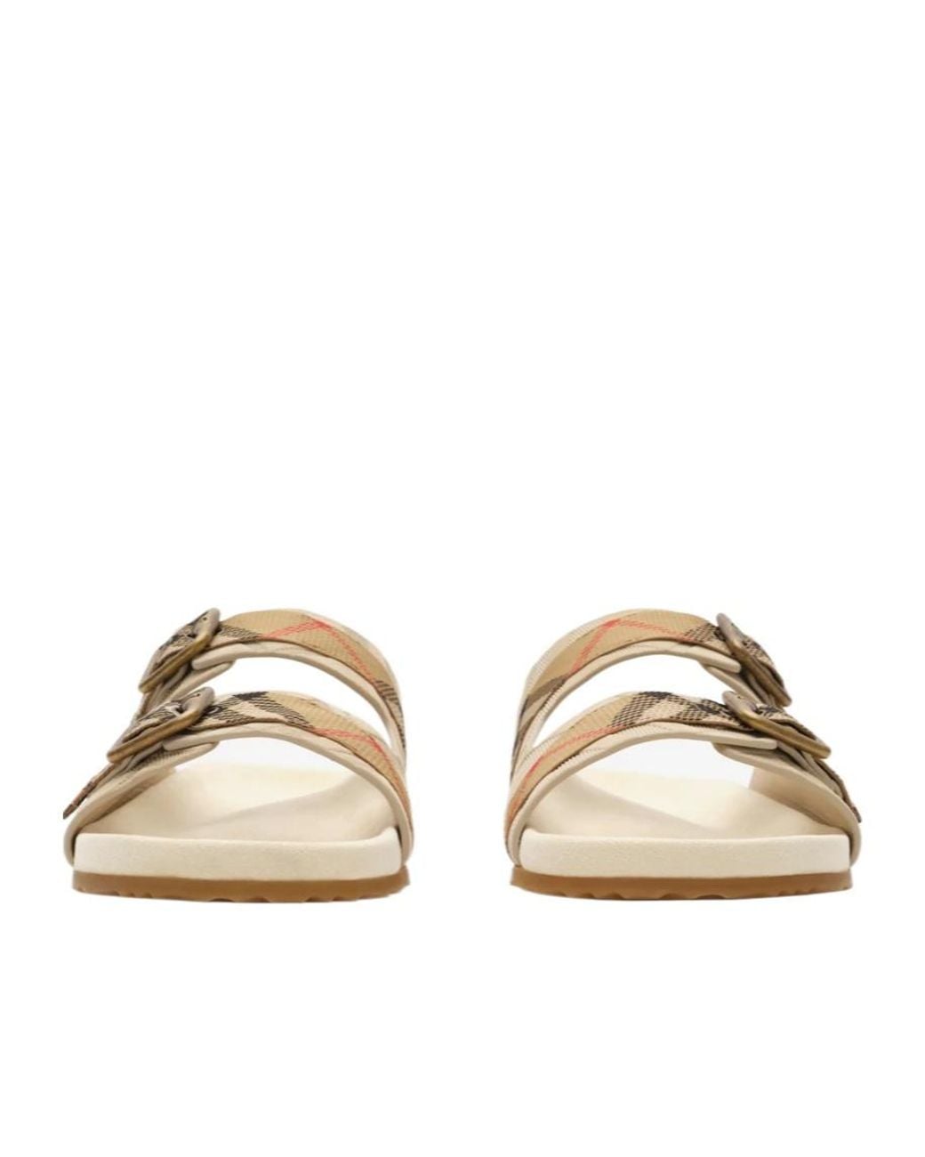 Burberry Multicolor Checked Buckled Sandals for men