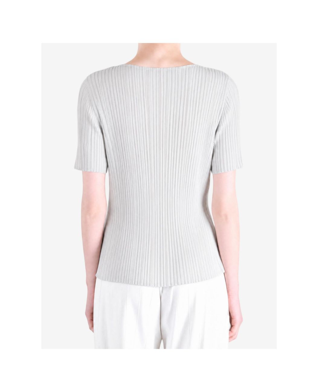 Pleats Please Issey Miyake Gray Pleats Please Issey Miyake Basics Short Sleeve Shirt