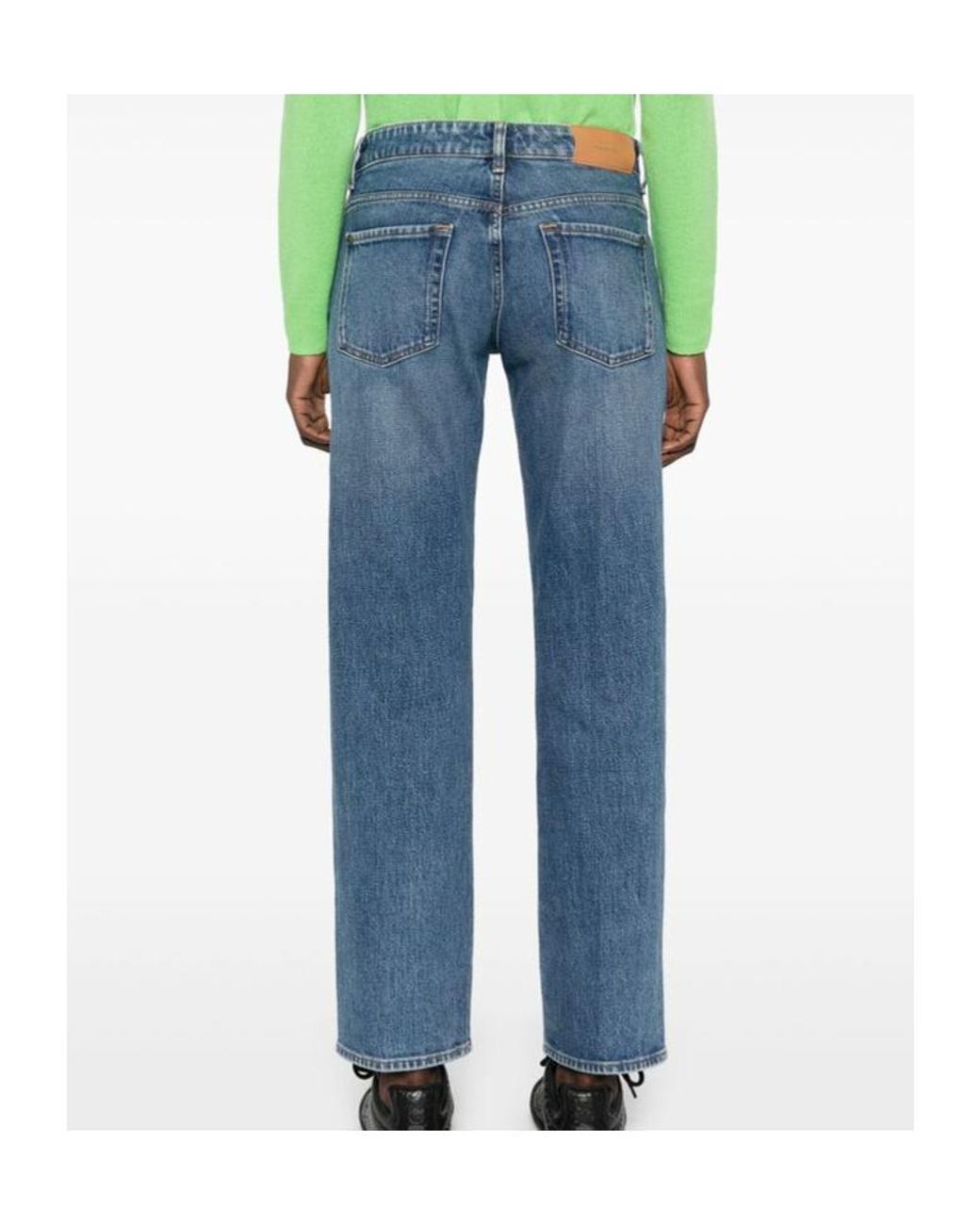 7 For All Mankind Blue Belt-Loop Jeans