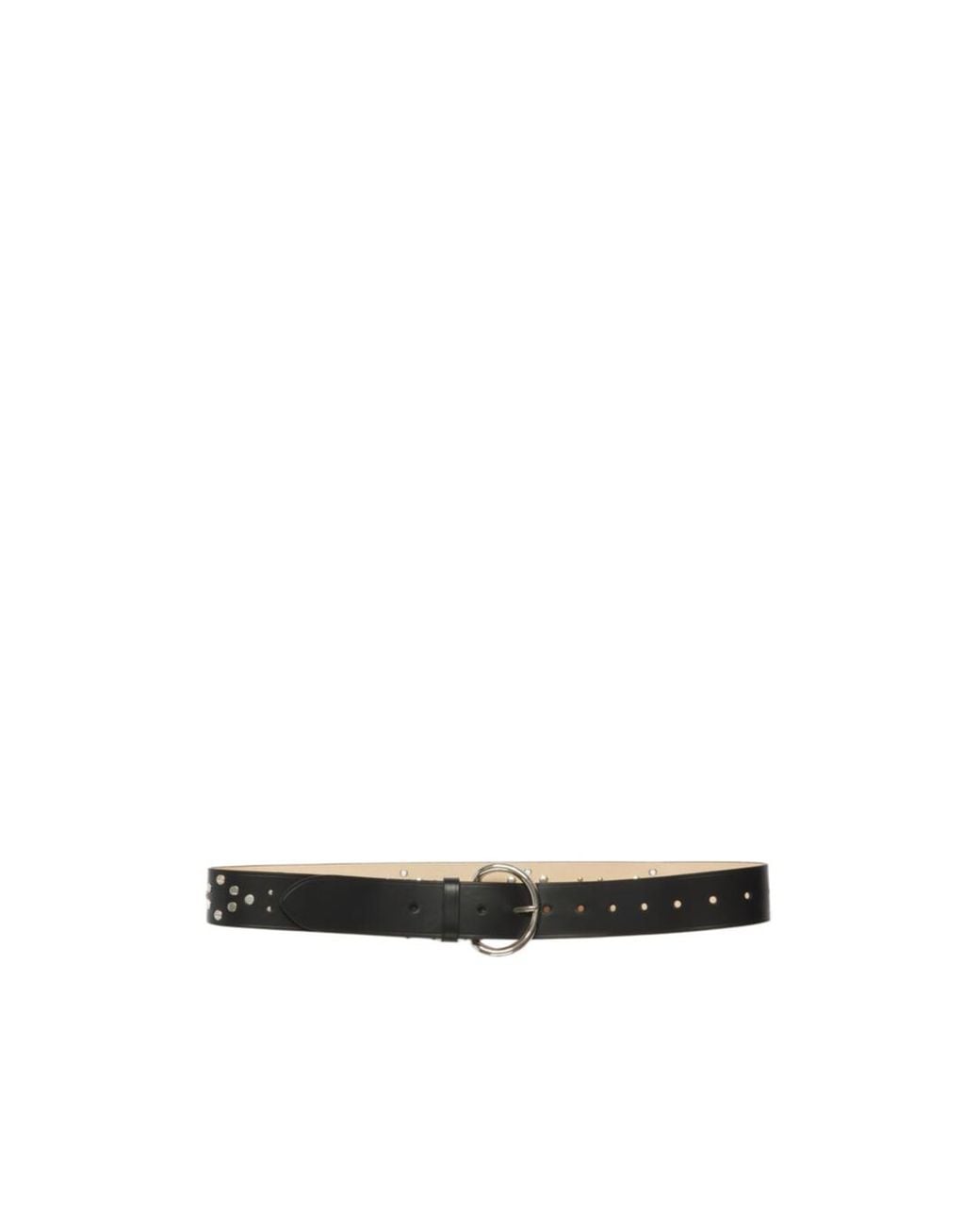 Marni White Studded Leather Belt