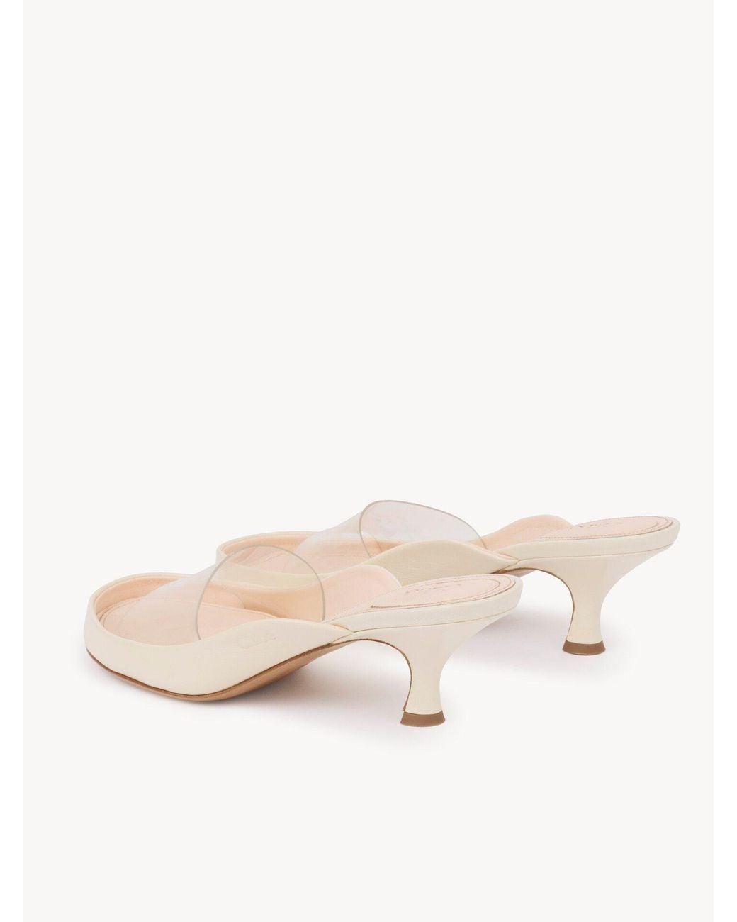 Chloé Natural Chloé Junie Heeled Mules