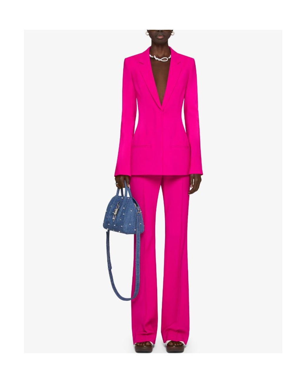 Givenchy Pink Straight-Leg Trousers