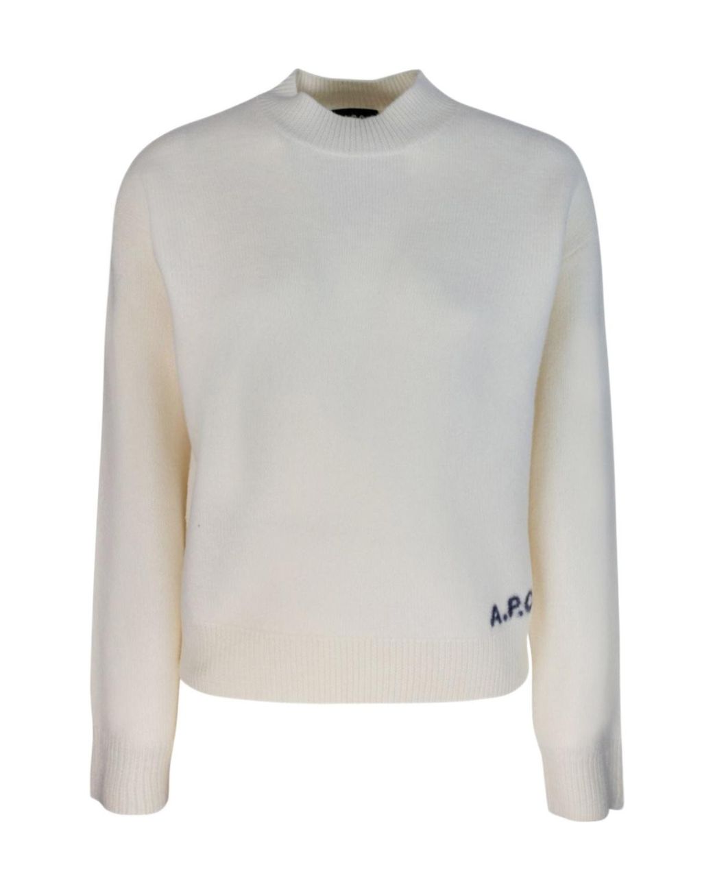A.P.C. Gray Crewneck Knitted Jumper