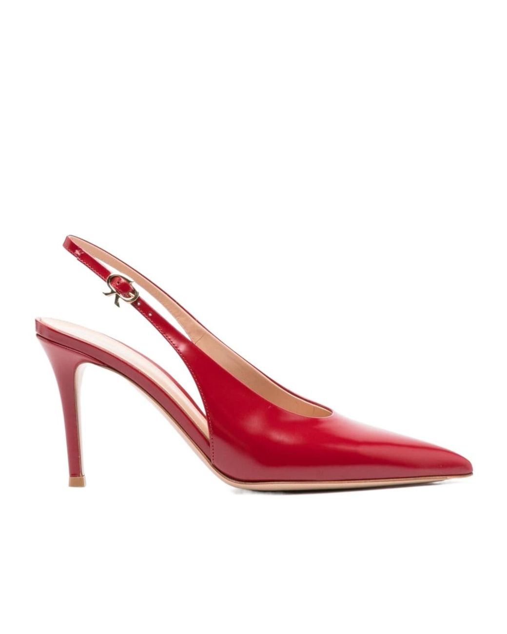 Gianvito Rossi Pink Robbie 85Mm Slingback Pumps