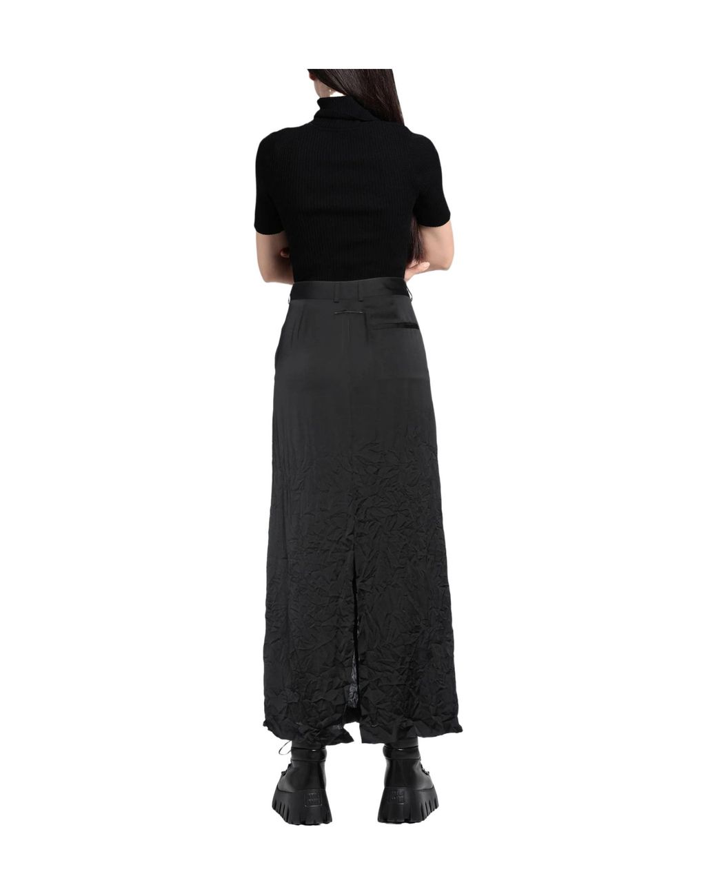 MM6 by Maison Margiela Black Long Skirts