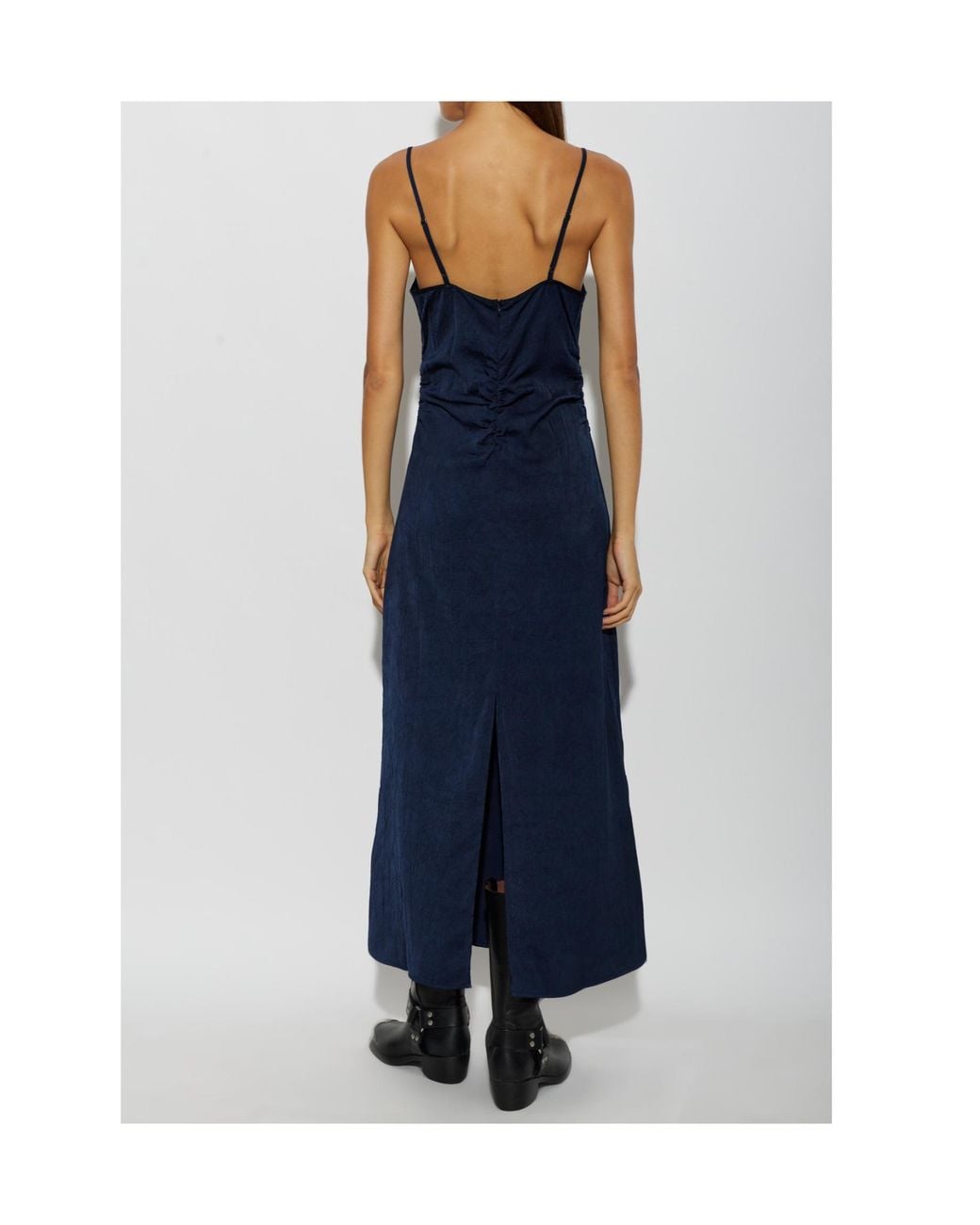 Baum und Pferdgarten Blue Atalie Lace-Trim Maxi Dress