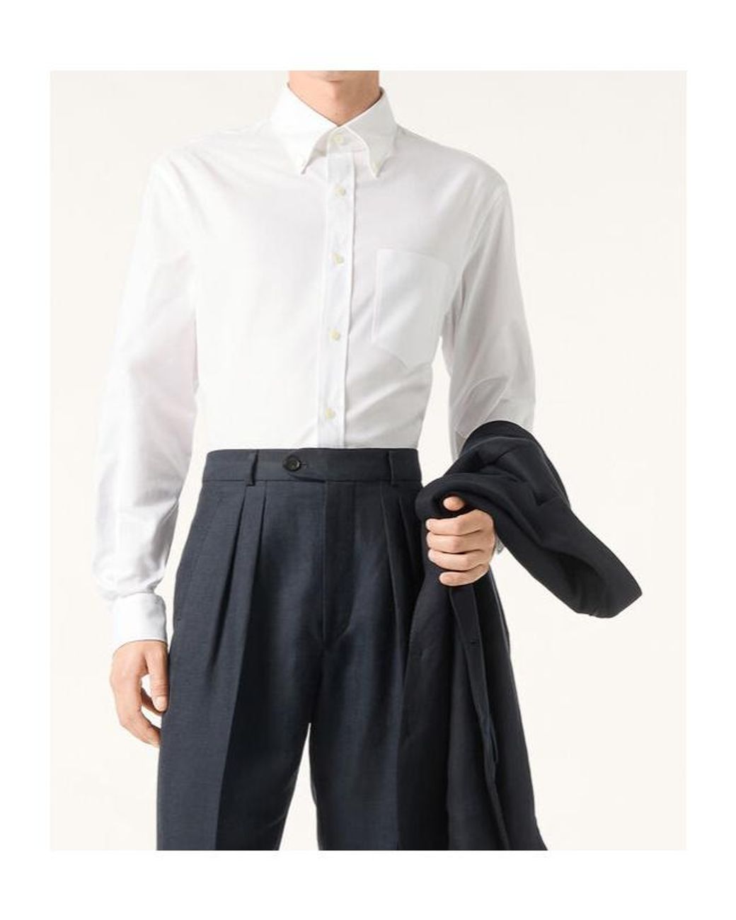 Loro Piana White Elia Shirt for men