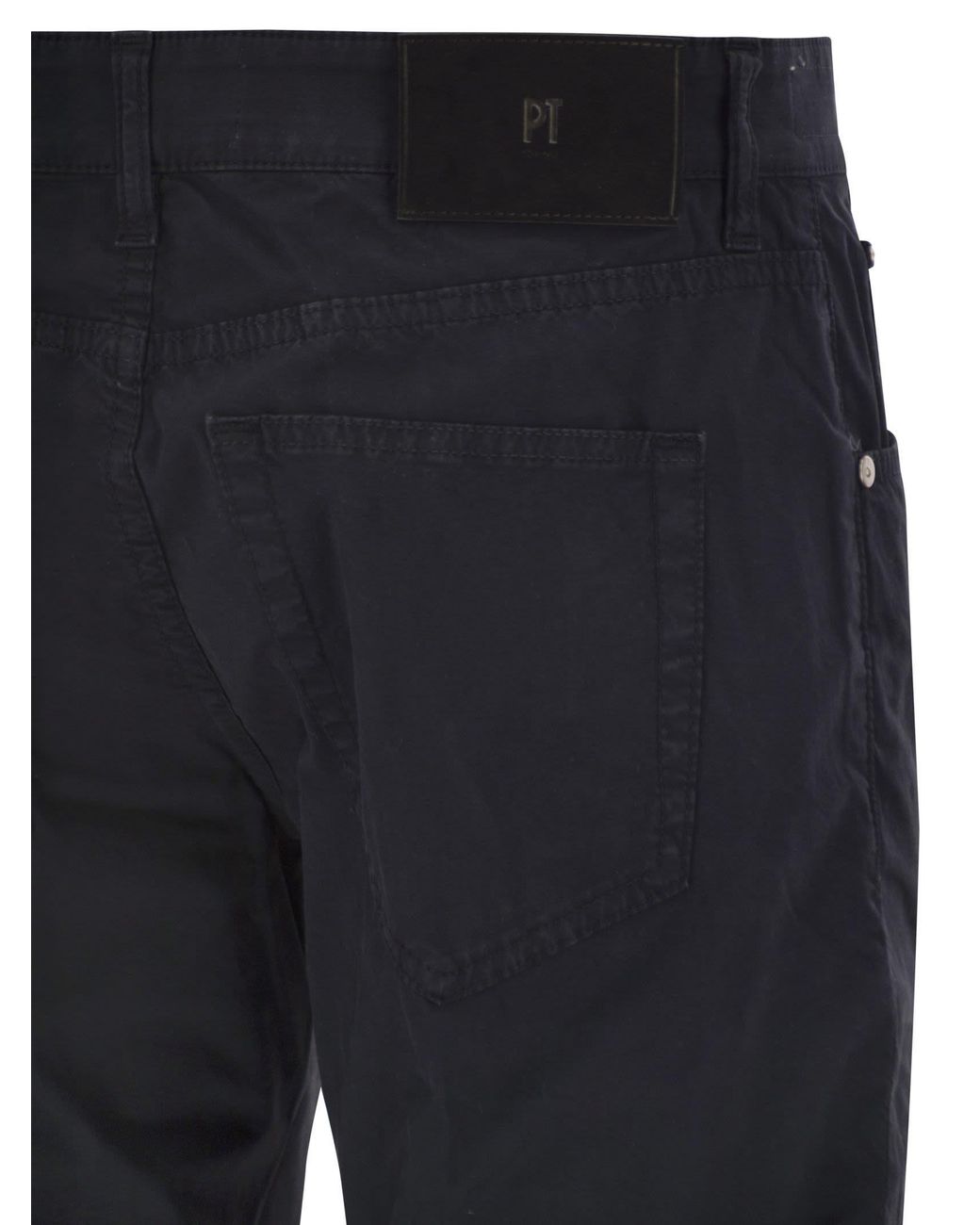 Pt Pantaloni Blue Pt Torino Five Pocket Slim Pants for men