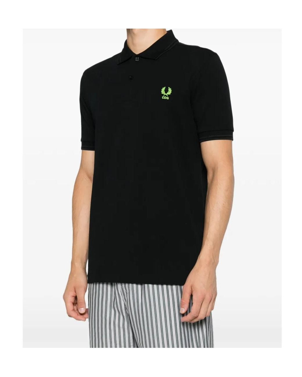 Comme des Garçons Black Logo-Embroidered Polo Shirt for men
