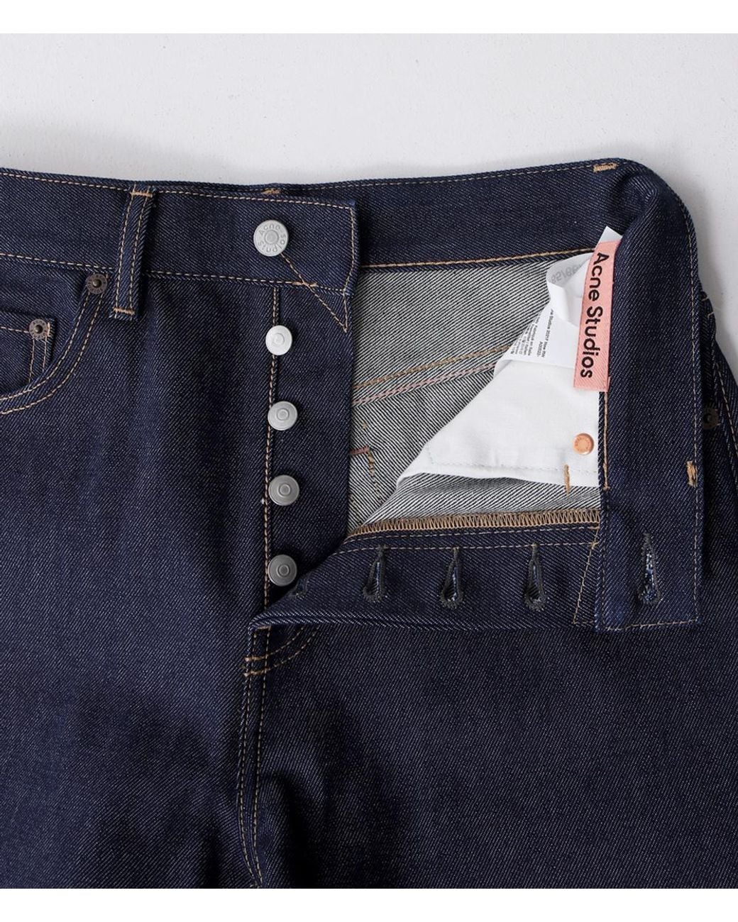 Acne Blue Belt Loop Jeans