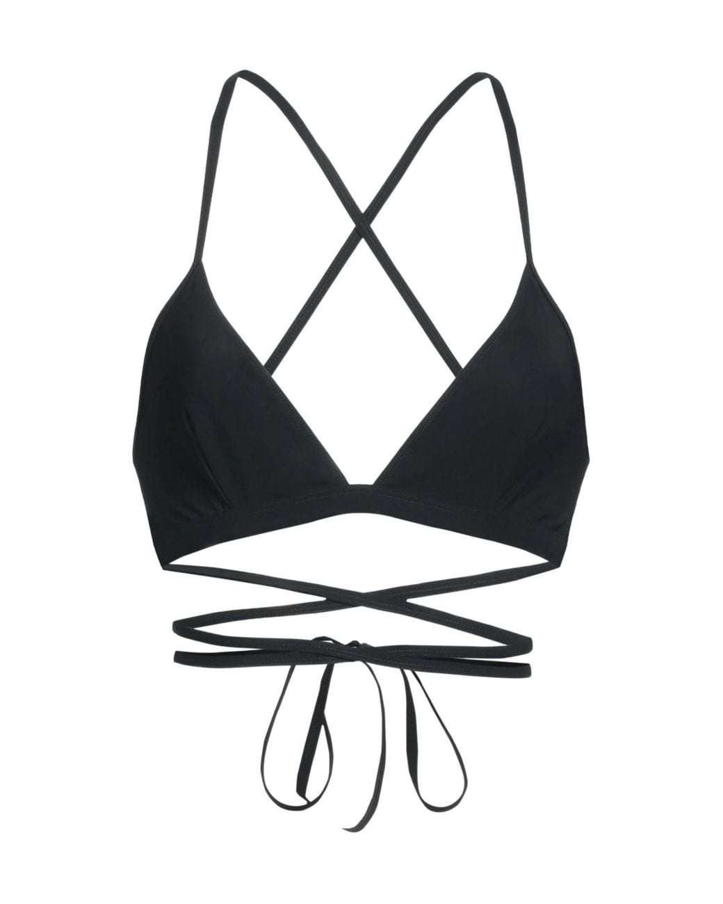 Isabel Marant Black Neutraltone Triangle Bikini Top