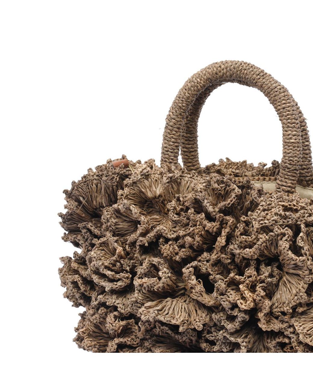 IBELIV Brown Coral 3D Decoration Handbag