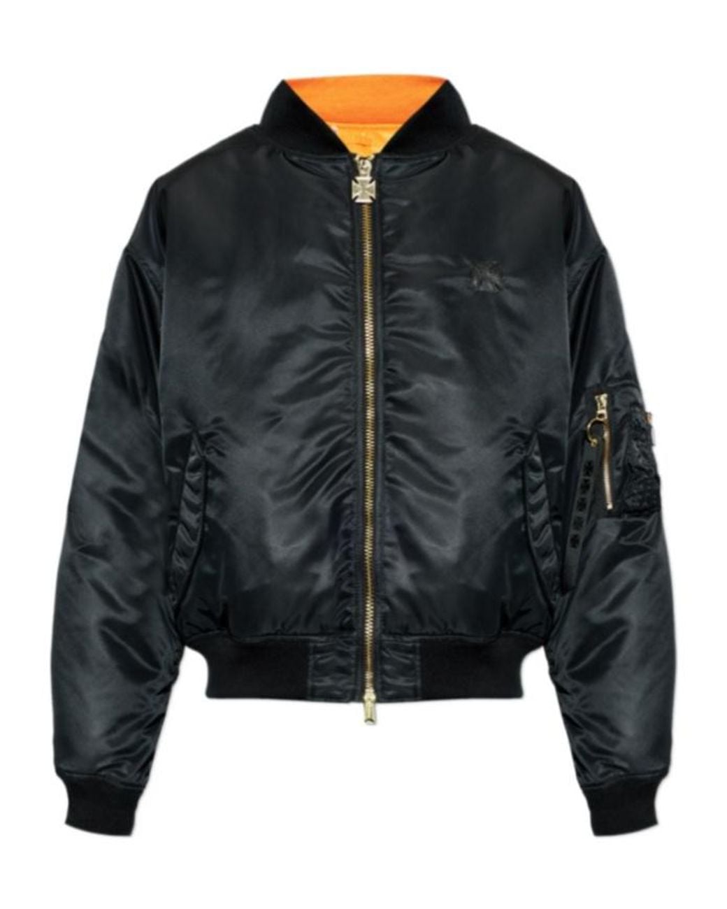Vetements Black Zip-Fastening Bomber Jacket for men