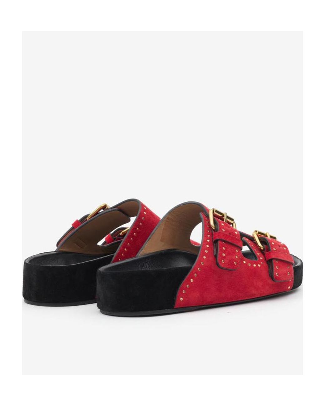 Isabel Marant Red Lennyo Sandals
