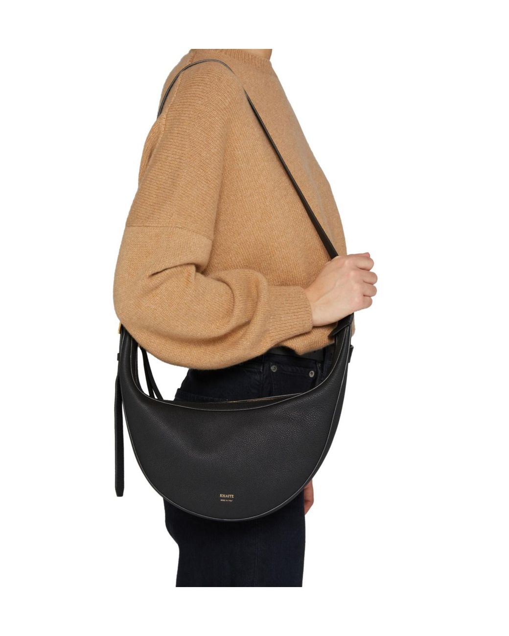 Khaite White Zipper Shoulder Bag