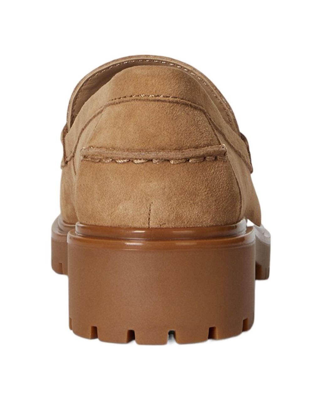 Ralph Lauren Brown Round-Toe Loafers