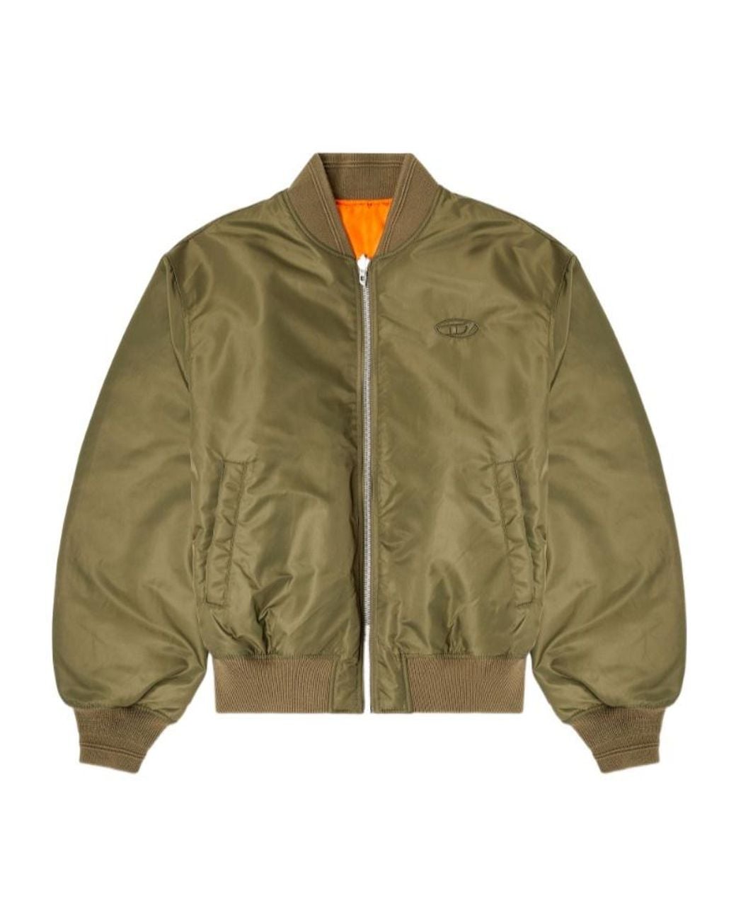 DIESEL Green Bomber Jackets for men