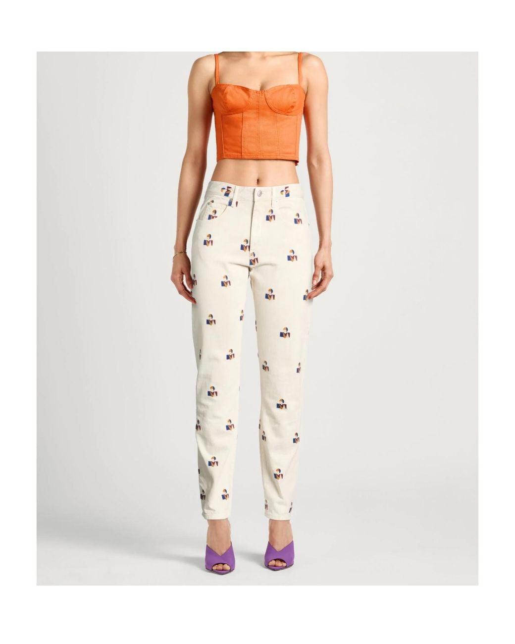 Isabel Marant Natural Denim Trousers