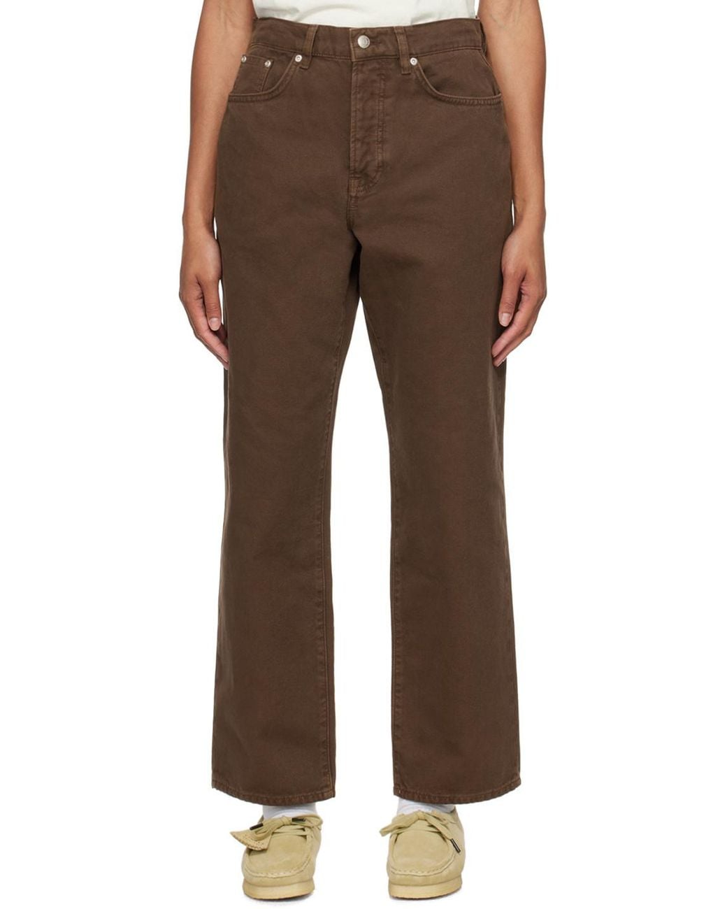 Stussy Gray Five-Pocket Trousers for men