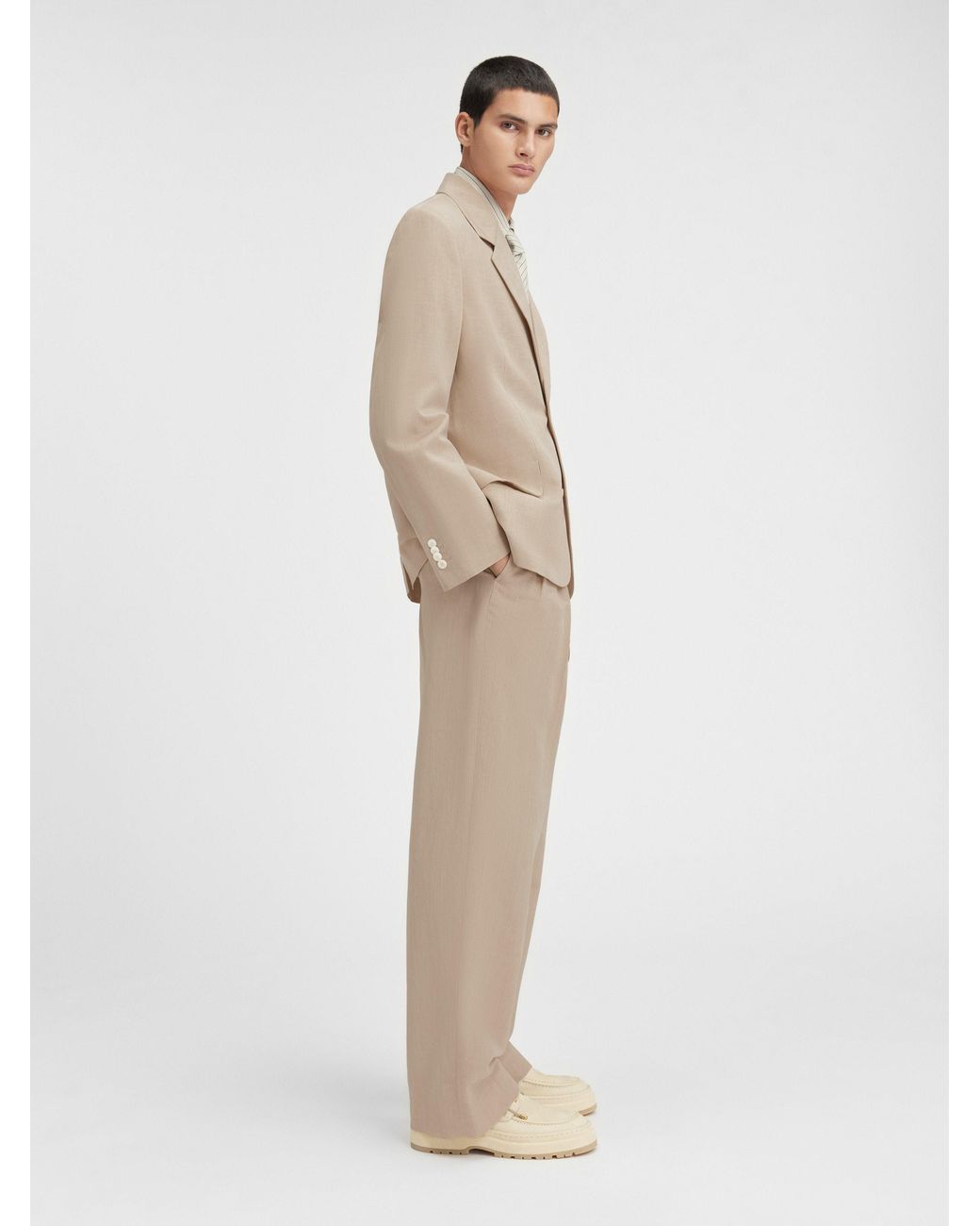 Jacquemus Natural Button-Up Jacket for men