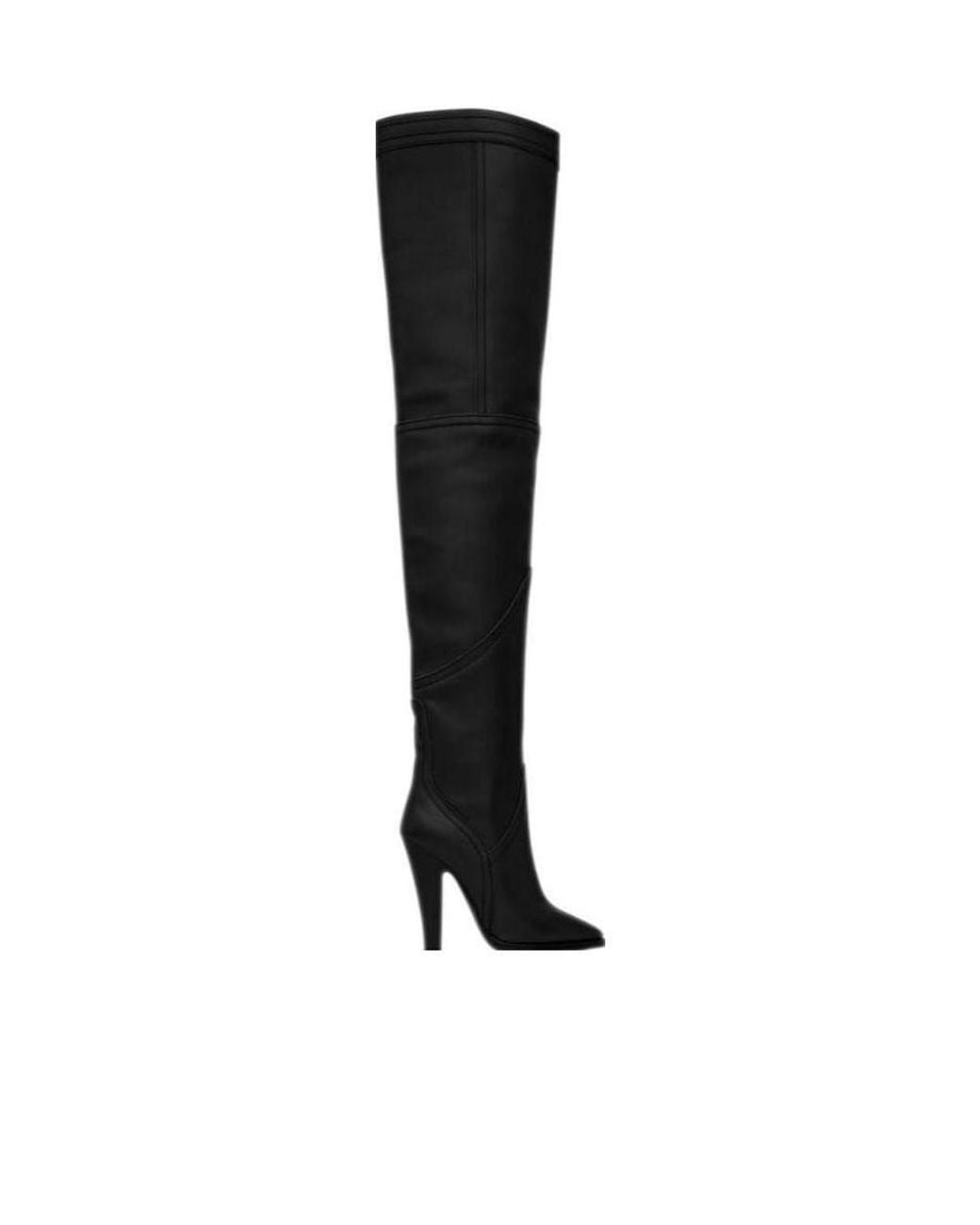 Saint Laurent Black Kensington Over-The-Knee Boots