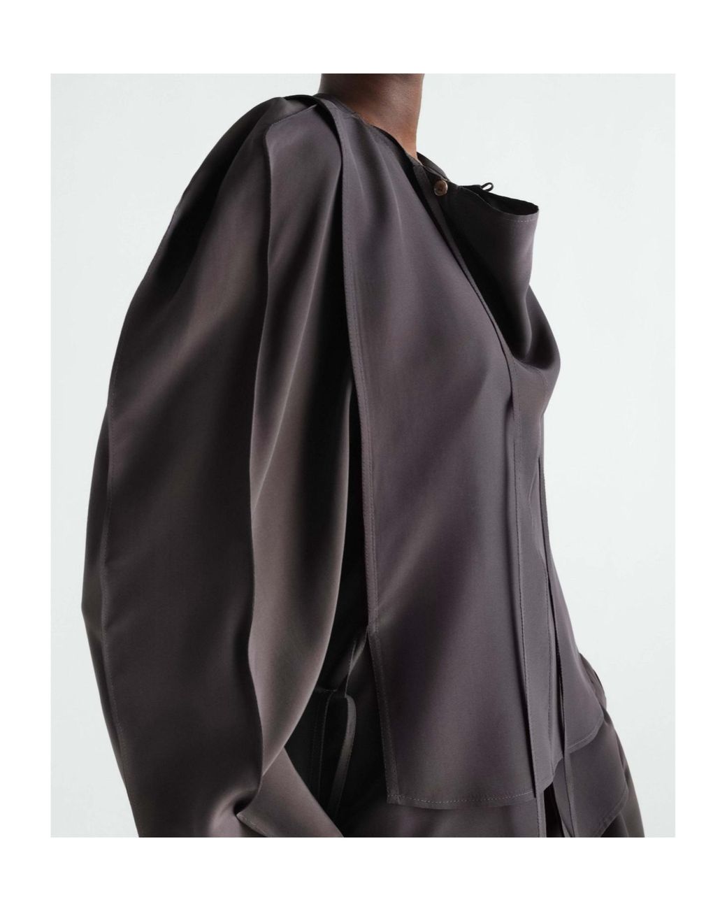 Lemaire Black Layered Blouse