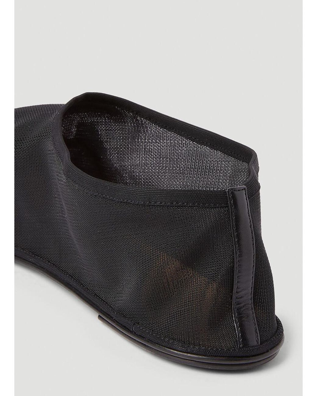 The Row Black Sock Flat Shoes