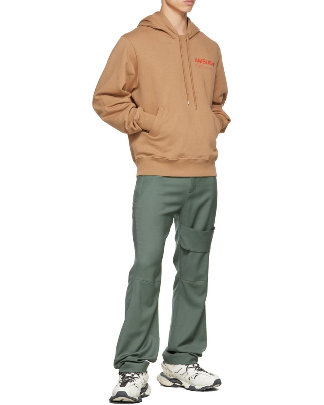 Ambush Natural Logo-Print Hoodie for men