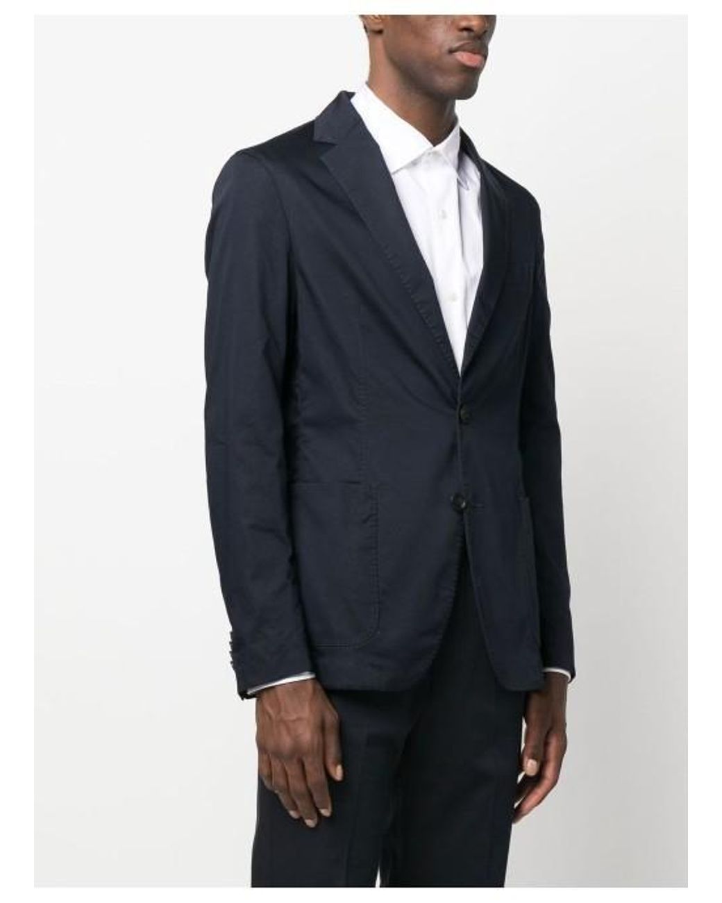 Boss Blue V-Neck Classic Blazer for men