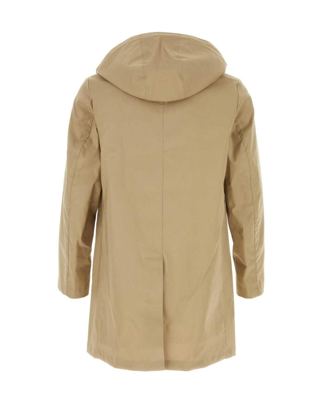 Mackintosh Natural Cambridge Drawstring Hooded Coat for men